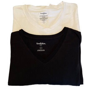 Goodfellow&Co 2 T-shirt ( black and white) Men  Sz XL pre owned